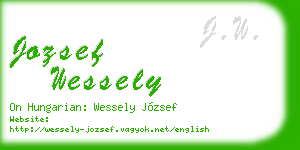 jozsef wessely business card